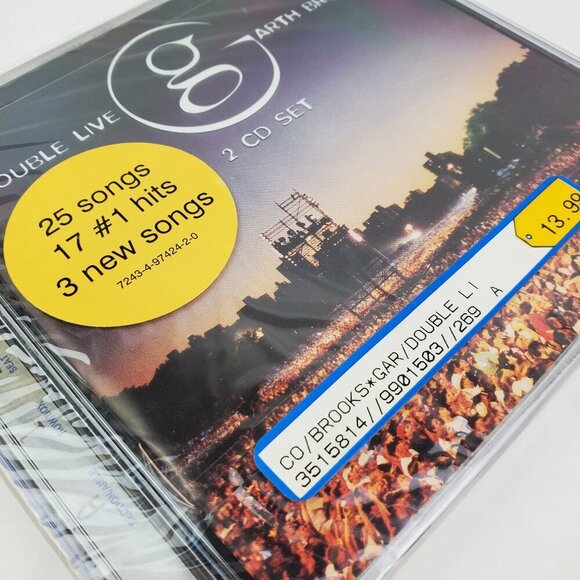Garth Brooks Double Live CD Country Music Concert Crowd Cover 1998 Sealed - Picture 8 of 8